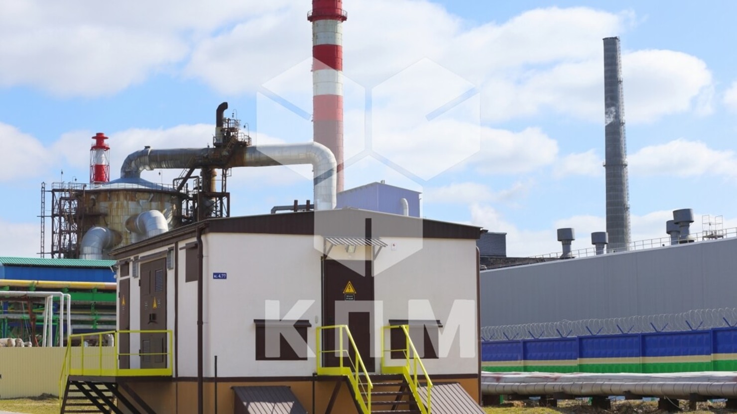 Photo of a transformer substation
