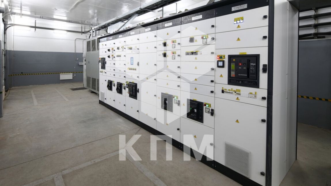 Photo inside a transformer substation