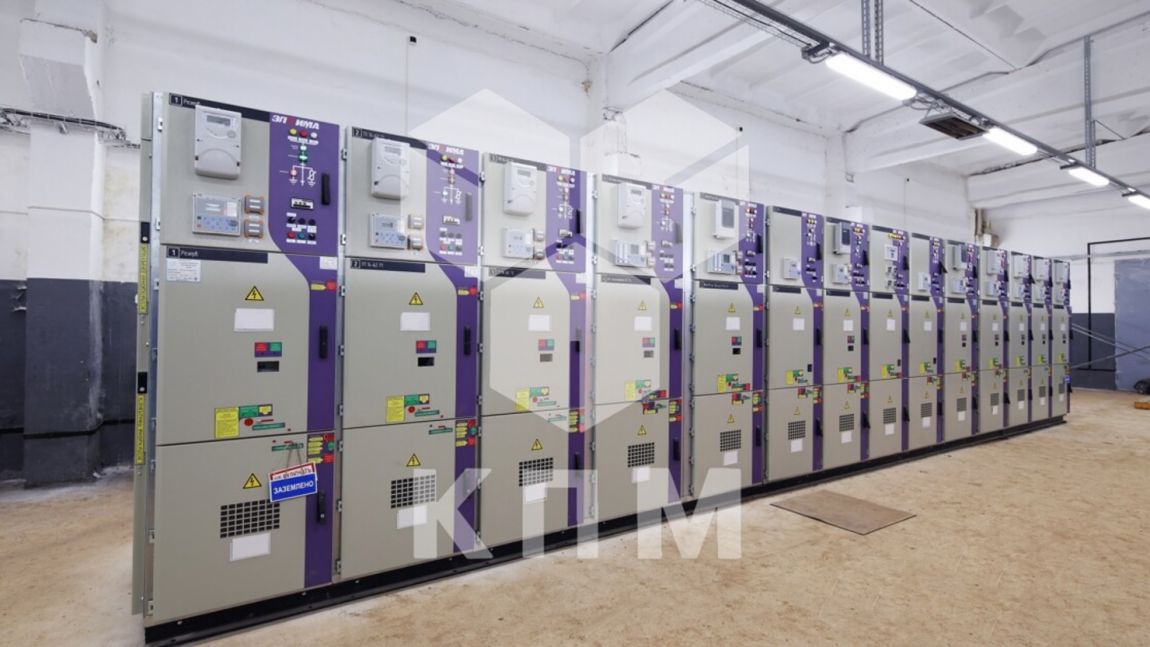 Photos of transformer blocks in a substation