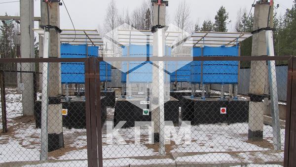 Фото Карелэнерго ПС-13 Ледмозеро, сухой шунтирующий реактор, air-core shunt reactor